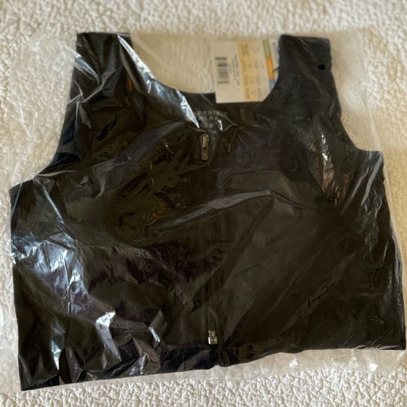 Prairie Wear HUGGER PRIMA Women L Large 38-40 Black Stretch Compression Zip Bra - Picture 14 of 15